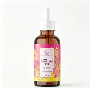 Caramela Beauty Cyperus Rotundus Oil for Natural Permanent Hair Reduction 60ml,Mild and Non-irritating Body Care Wax,Moisturizing & Soothing for Skin Care Depilatory,Unisex Hair Removal Creamoil