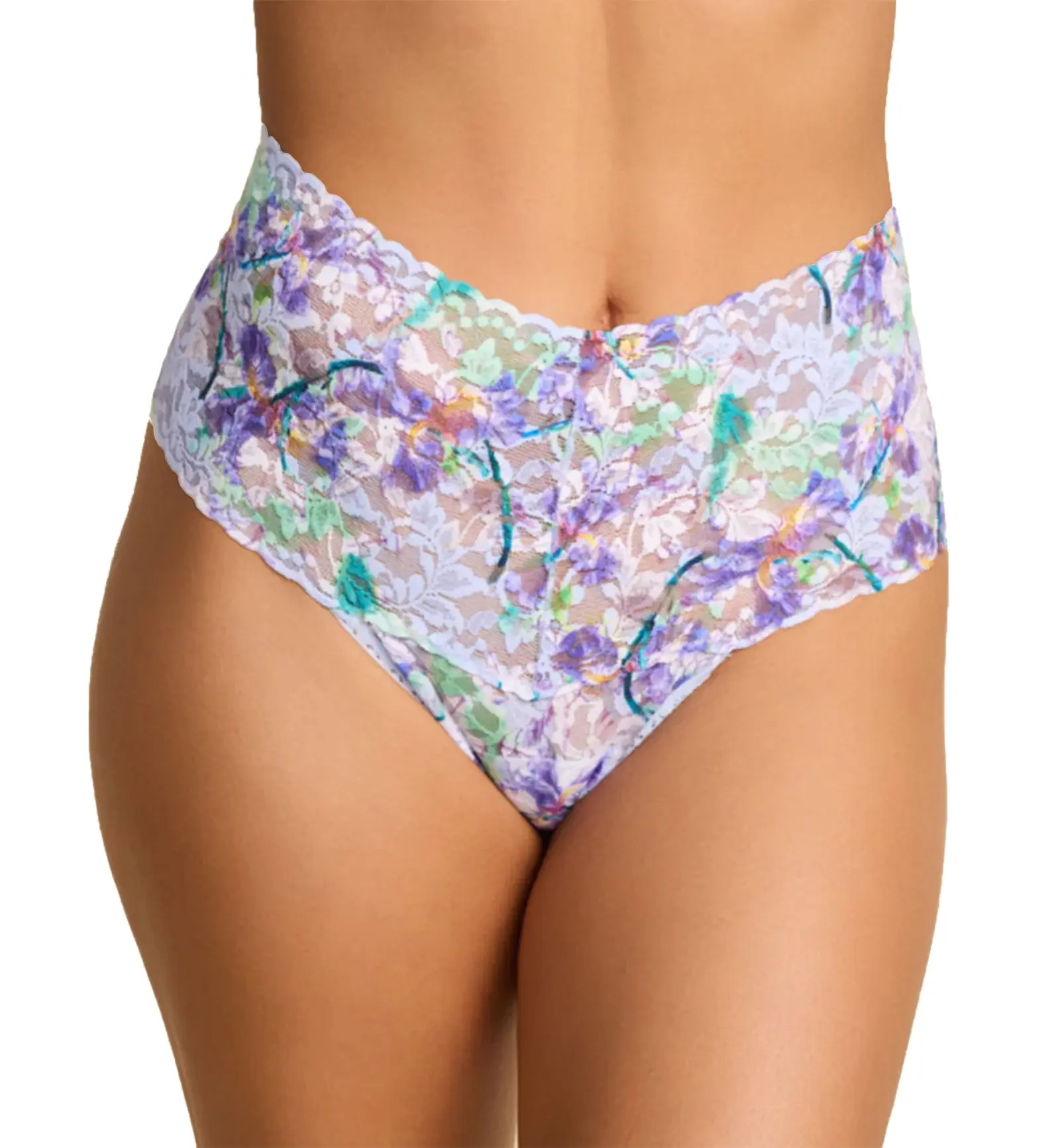 Hanky Panky Printed Retro Lace Thong (PR9K1926) - Pleinair