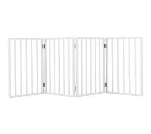 Petmaker 4 Panel Freestanding Dog Gate Indoor or Outdoor Use