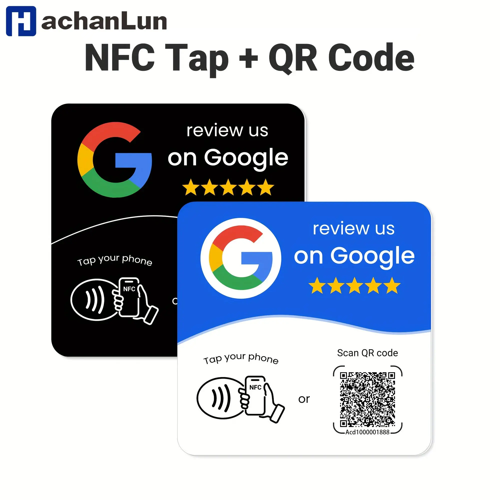 programmable NFC 215 square for Google Review Card NFC 13.56Mhz