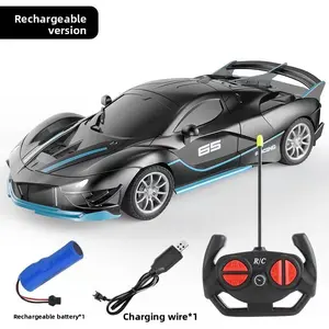 Four-Way Rechargeable Wireless Remote Control Train Toy, Hand-Controlled Drift Racing Sports Train Model for Boys' Toys Interactive Puppy