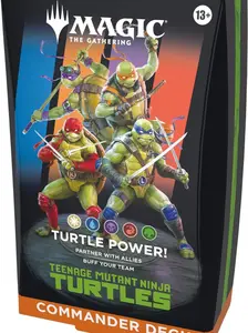 Magic: The Gathering | Teenage Mutant Ninja Turtles - Commander Deck - Turtle Power! | Collectible Trading Card Game