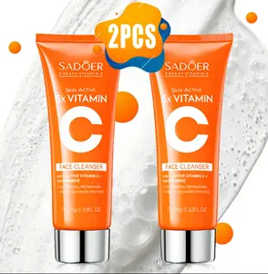 5X Vitamin C Face Cleanser - Brightening Face Wash with Niacinamide, Deep Clean Gentle & Refresh for Radiant, Healthy-Looking Skin,3.52 oz