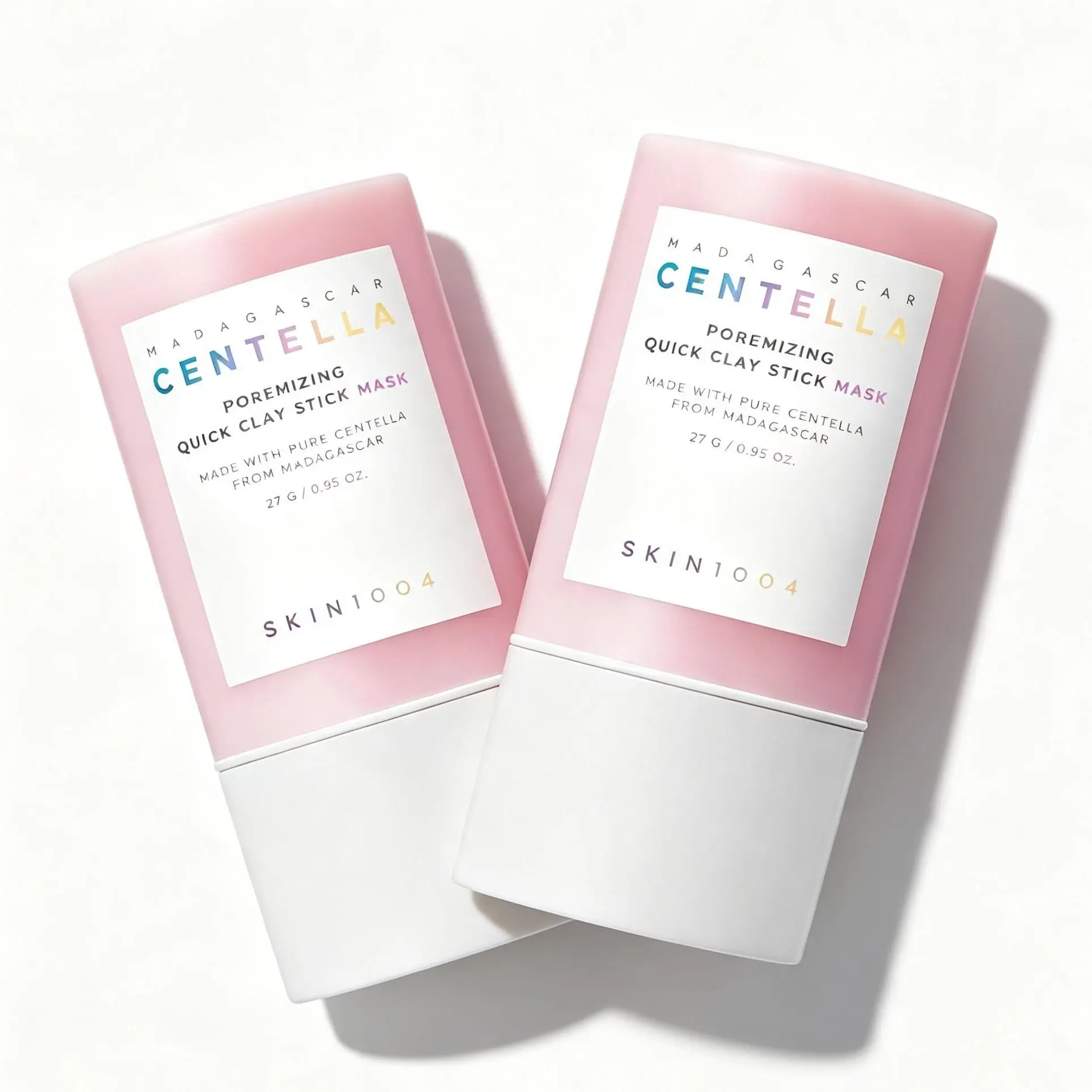 2PCS [SKIN1004] Madagascar Centella Pore Care Clay Mask Stick 27g | K-Beauty Clay Mask | Centella Asiatica Pore Care & Deep Cleansing | For Refined, Smooth Skin