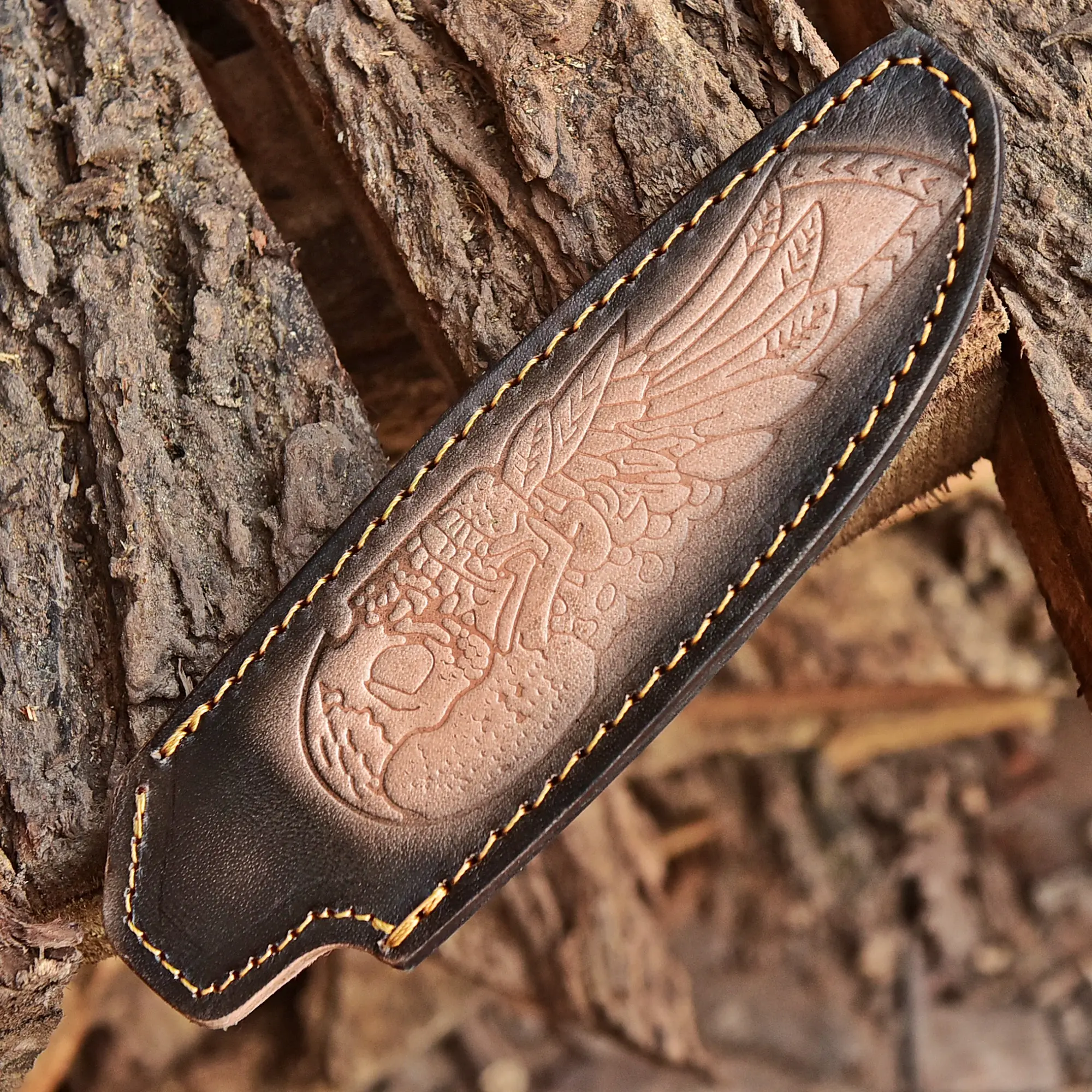 Custom Handmade Top Grain Leather Knife Sheath Multiple Use Sheath