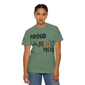 "PROUD ARMY MOM" proud army mom Unisex Garment-Dyed T-shirt for army moms