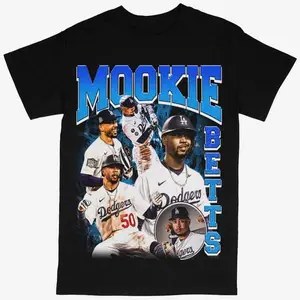Mookie Betts T-shirt For Men Women, For Fans Unisex Casual Streetswear Top Los Angeles LA Dodgers MLB Baseball (OG)