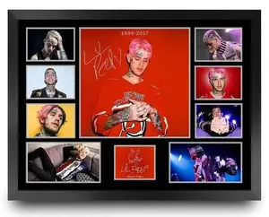Lil Peep Tribute 1996-2017 Limited Edition No No Framed Memorabilia