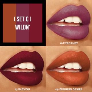 Italia Deluxe Sexy Trio Satin Lipstick Set - Silky Soft Moisturizing Lipsticks in Assorted Colors - Affordable Makeup Cosmetic