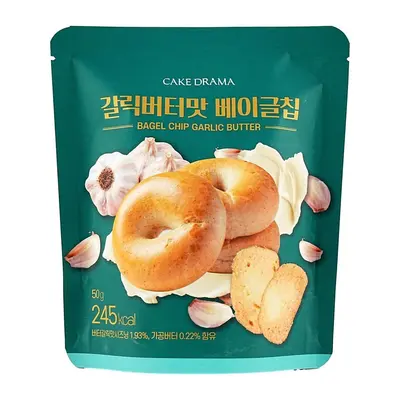 Korean Garlic Butter Bagel Chips