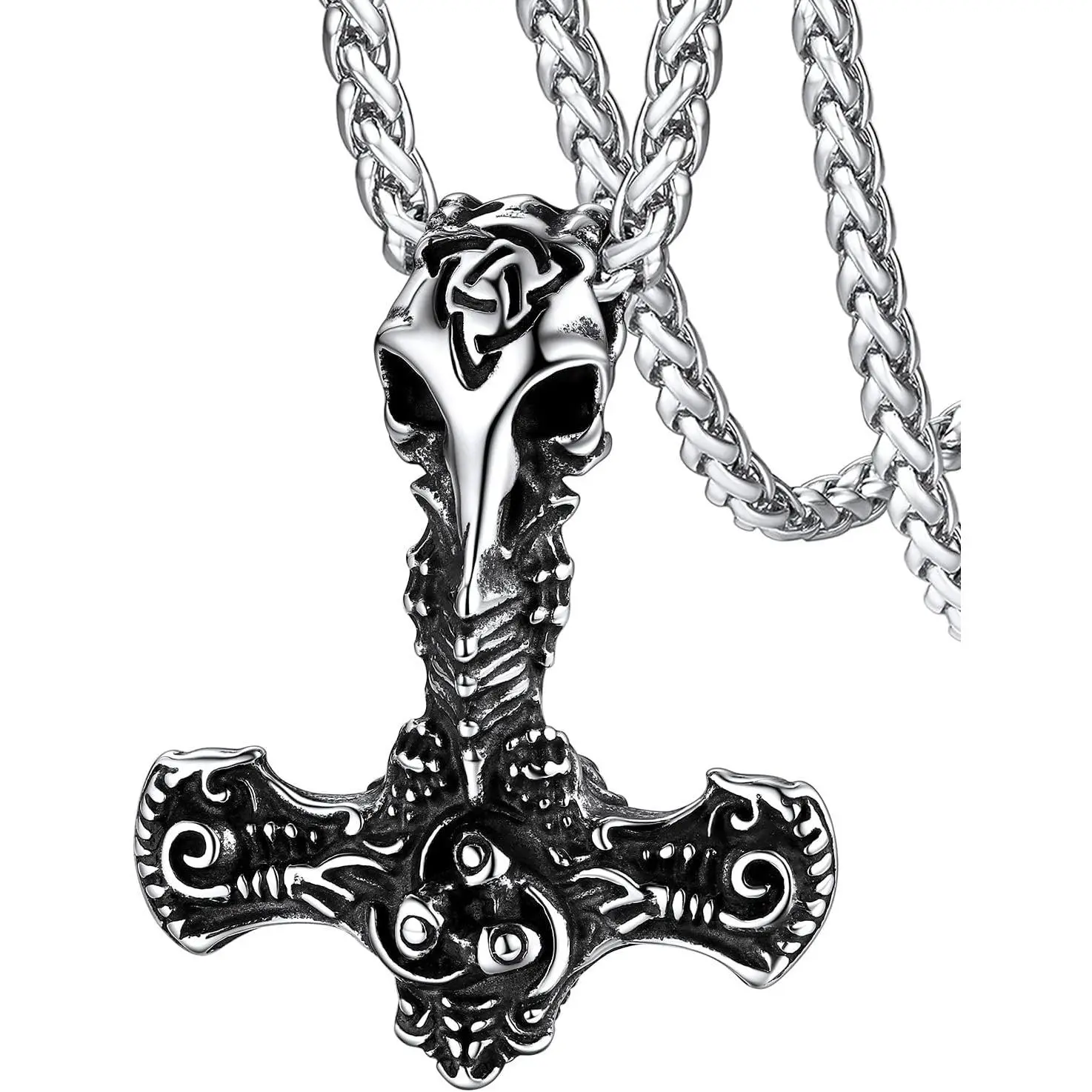 03. Thor Hammer Raven-Silver