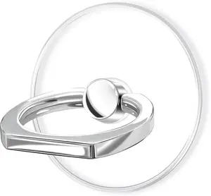 Transparent Clear Phone Ring Grips Holder Kickstand, Finger Ring Stand for Cell Phone Tablet Case Accessories(Round-Clear) (1)