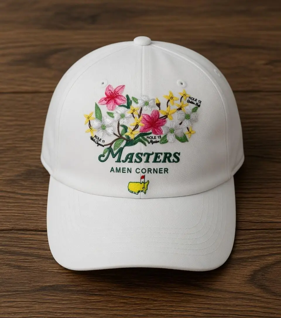 Embroidered Masters Tournament Augusta Classic Golf Baseball Cap - Birthday, Anniversary Gift for Enthusiasts, Suitable for Beach, School Use, Masters Logo, Adults, Holiday, Street, Cotton, Casual Hat, Embroidered Golf Hat, Father’s Day, Cotton Nylon, Uni