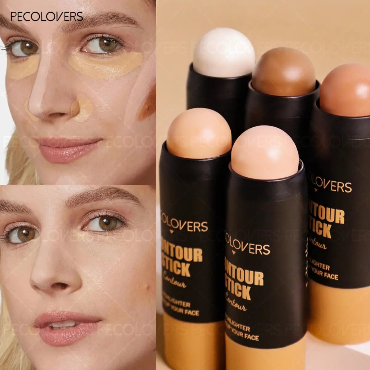 Concealer Stick-Covers Spots, Blemishes, Dark Circles, Matte Makeup Finish, Natural Matte Finish, Long-lasting, Suitable for All Skin Types