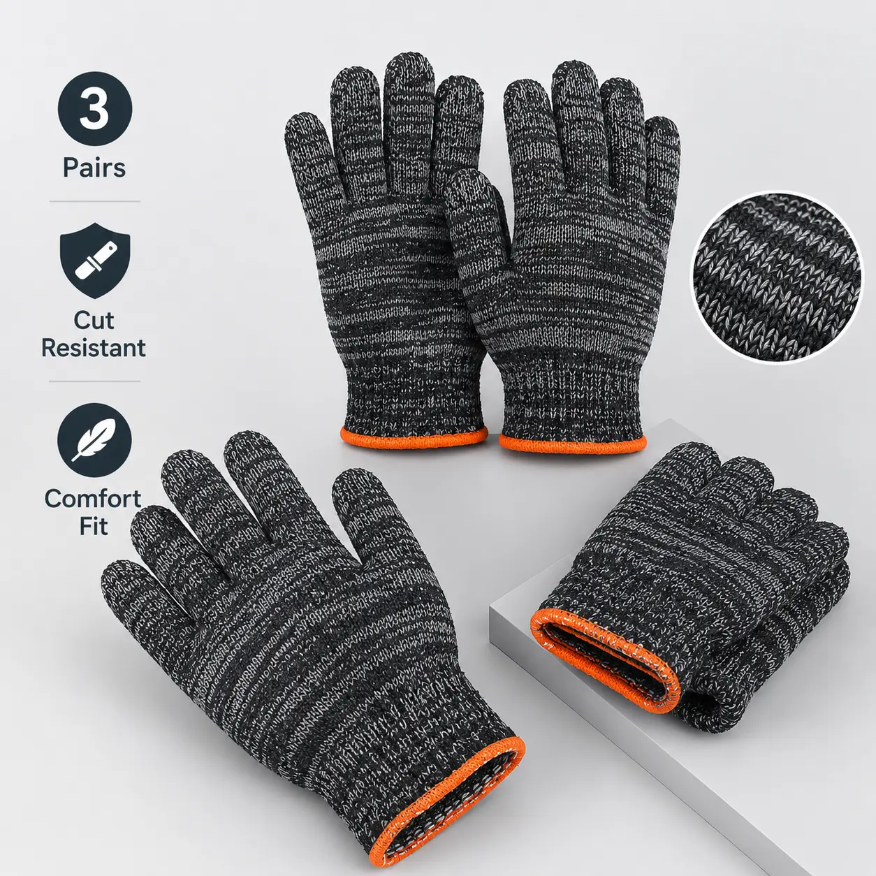 Comfort Stretch Knit Gardening Gloves for Men and Women, Breathable Tough Grip Protective Work Gloves, Multi-Use Utility Gloves for Yard Care, DIY Craft, Home & Workshop Tasks