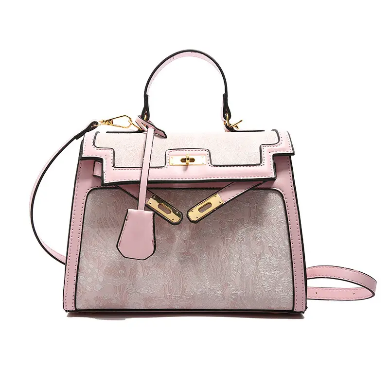 Women's Embroidered Kelly Handbag - New Fashion Niche Design, Elegant Crossbody Shoulder Purse, Embellished Beaded Floral Embroidered High-End Versatile Red Bag, Crossbody Shoulder Purses, Elegant Shoulder Purse