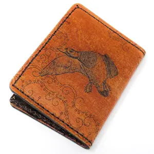 Handcrafted Leather Original Mens Wallet -  Duck Hunt