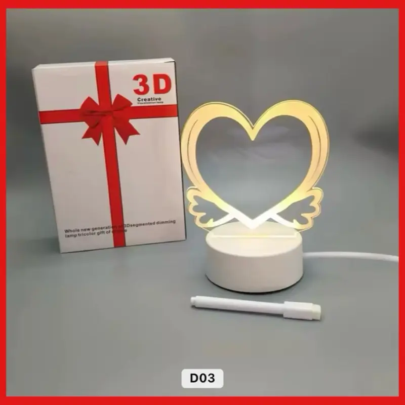 Christmas 3D Light Acrylic Board – Write Your Own Messages, Drawings & Daily Notes