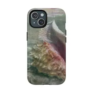 Seashell Wave Tough Magnetic Phone Case — Coastal Beach Shell Design