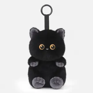 IVETTO Mystery Kitty Plush Charm, Blind Box Cat Keychain, Soft Desk Buddy and Bag Accessory Gift