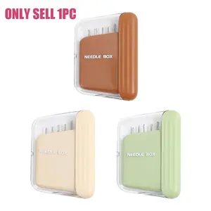 1pc Portable Hand Sewing Needle Storage Travel Box with Sewing Needles, Compact Magnetic Design for Easy Carrying, Perfect for Travel Repairs