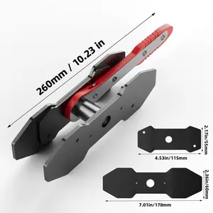 Brake Caliper Piston Press Tool Car Piston Spreader Pad 360 Degree Ratchet Swing Expander Wrench for Single Twin Quad Piston Disc Brake Vehicle Service