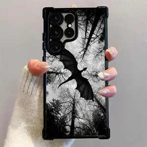 The Dragon Fourth Wing Phone Case Is Compatible with for samsung for Galaxy S25 S24 S23 S22 S21 FE Ultra Plus 4G 5G, Featuring a Transparent Soft Back Cover That Is Drop-Resistant Protective Personalized Casing