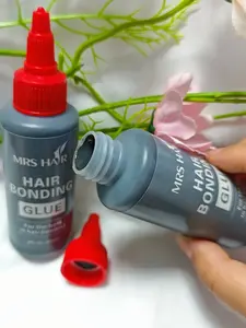 1 Bottle 60ML Hair Extension Bonding Glue, Fake Hair Clip-In Gel, Strong Hold Adhesive for Natural Look, Easy Application, Long-Lasting