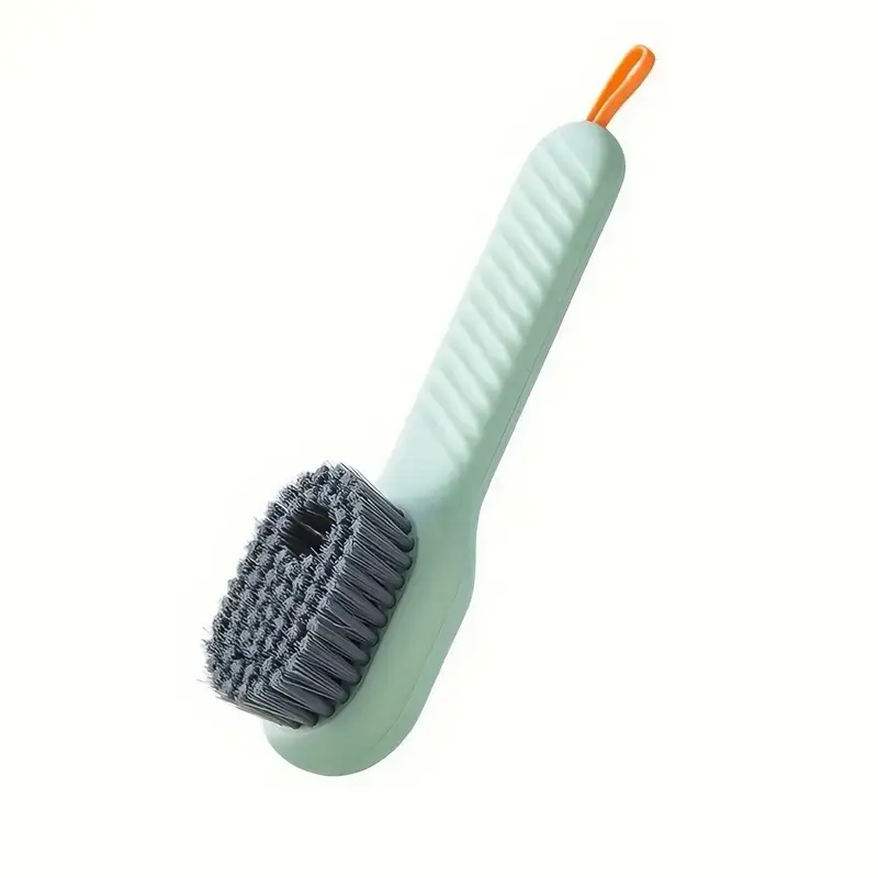 2-in-1 Soap Dispensing Shoe Cleaning Brush Kit, Compact Lightweight Stylish Footwear Cleaner, Comfortable Shoe Accessory for Tough Stains Removal, Shoe Cleaning Kit