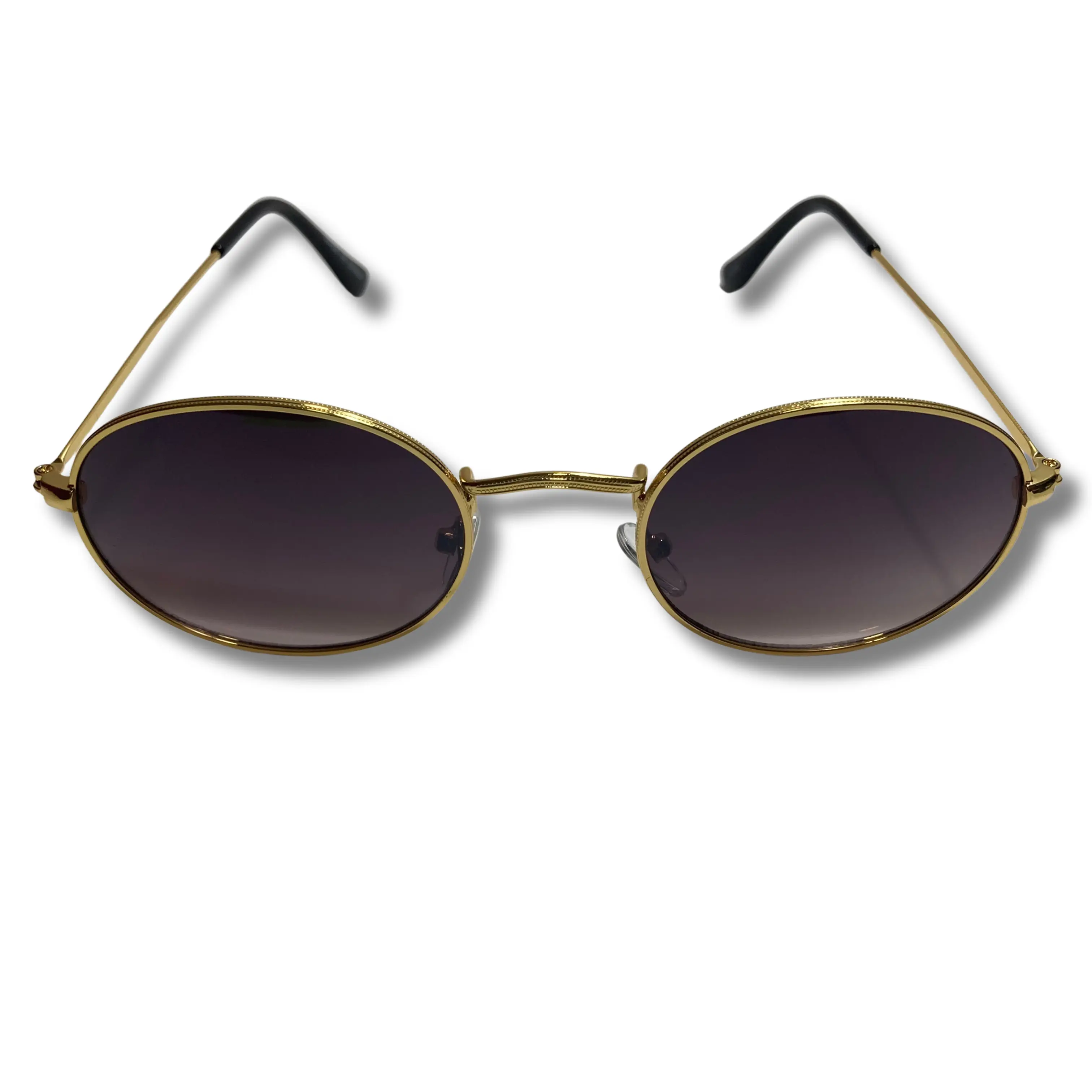 The Bronson Round Gold Sunglasses with Engraved Metal Frame x Available in Three Colors
