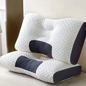 2PCS Memory Foam Neck Support Pillow Soft Orthopedic Ergonomic Sleep Comfort for Enhanced Rest and Support