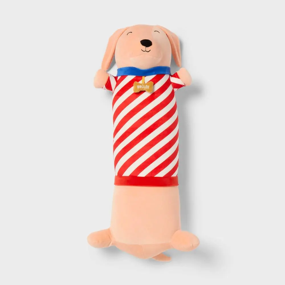 Dog Kids' Long Weighted Plush Throw Pillow Tan - Pillowfort Dog Kids' Long Weighted Plush Throw Pillow Tan - Pillowfort