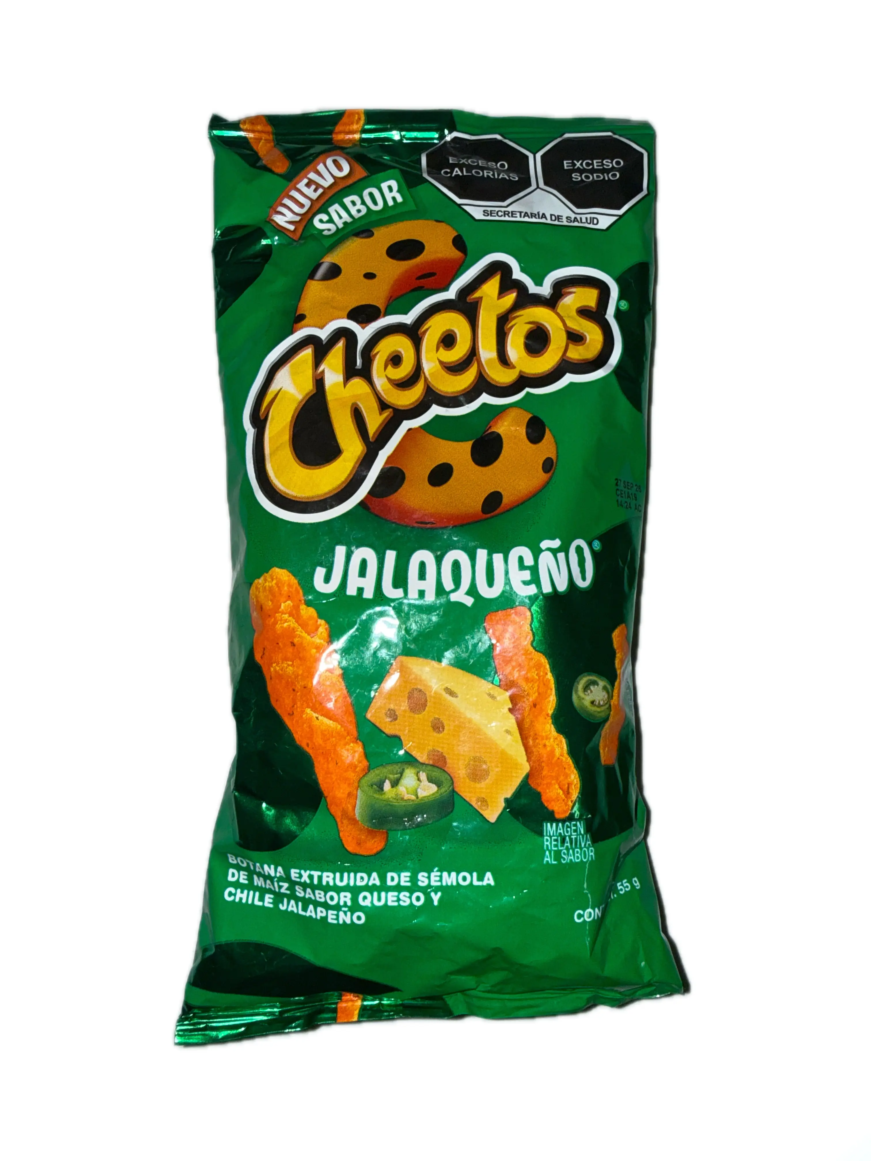 Cheetos Jalapeño Cheese Flavored Corn Snack Chips, 55 g (1.94 oz) – Imported from Mexico
