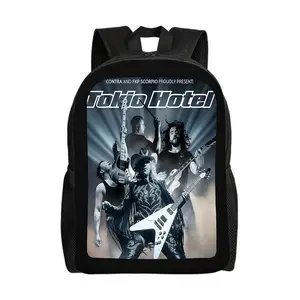 Tokio-Hotel-Backpacks for Girls, Cute School Backpack, Aesthetic Bookbag for Teens, Lightweight Classic Backpack for Travel, Work, Picnic A-9