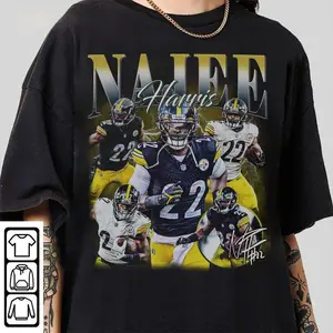 Vintage 90s Graphic Style Najee Harris T-Shirt Najee Harris Shirt Pittsburgh Football Shirt Vintage  Sport Shirt Sweatshirt