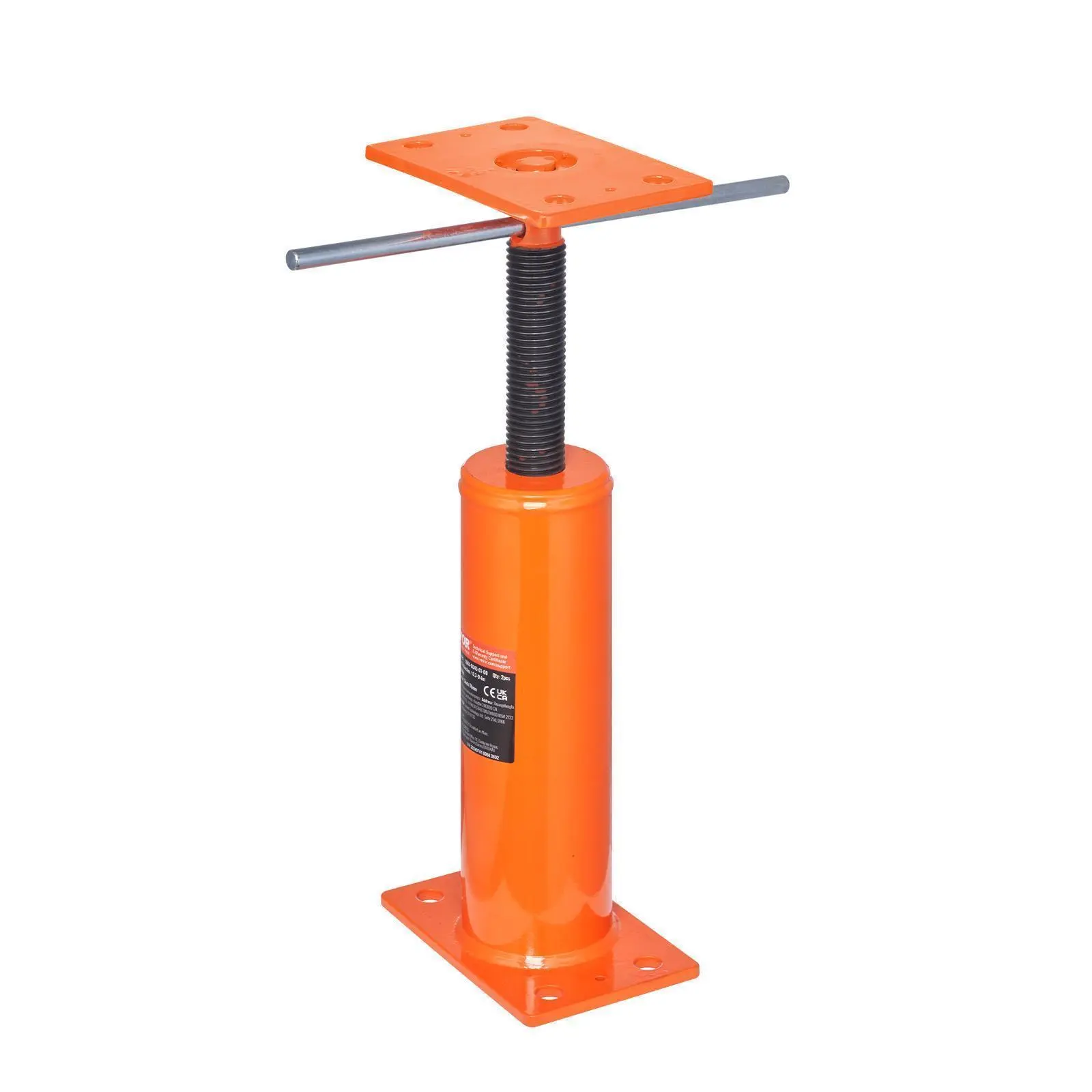 VEVOR Heavy Duty Automotive Steel Telescoping Floor Jack, Height Adjust Welded Base Construction Support Beam, 12-16 in Range, 4399.85 kg (9700 lbs) Max Load, Temporary Leveling Lift for Beams & Basement Jack Posts