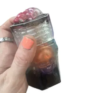 Skulls Shells and Gummy Bear Screw Top Keepsake Jars Unique Design Collectible Storage Containers