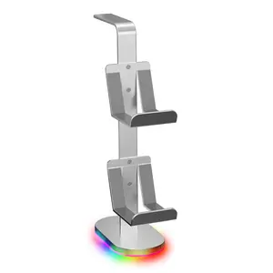 RGB Stand for Headphone and Controllers, Controller Mount Compatible for Playstation Controllers/Xbox Controllers/Switch Controllers