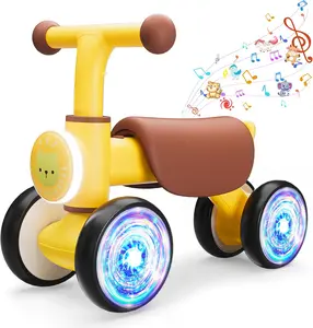 Adjustable Multi-Functional kids Balance Bike,Kids Balance Bike,Colorful Lighting Balance Bike Toys for Boys Girls,12-24 Mth ToddIer Balance Bike with Music and Soft Seat,toddler First Ride on Toys,Birthday Gifts.balance bike,luxury car,push Bike tricycle