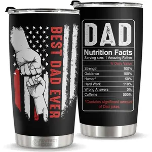 20oz Insulated Travel Coffee Mug Best Birthday Gifts for Men, Dad, Husband, Grandpa, Stepdad, Father in Law, Uncle  Unique Practical Gift Ideas for Him from Daughter