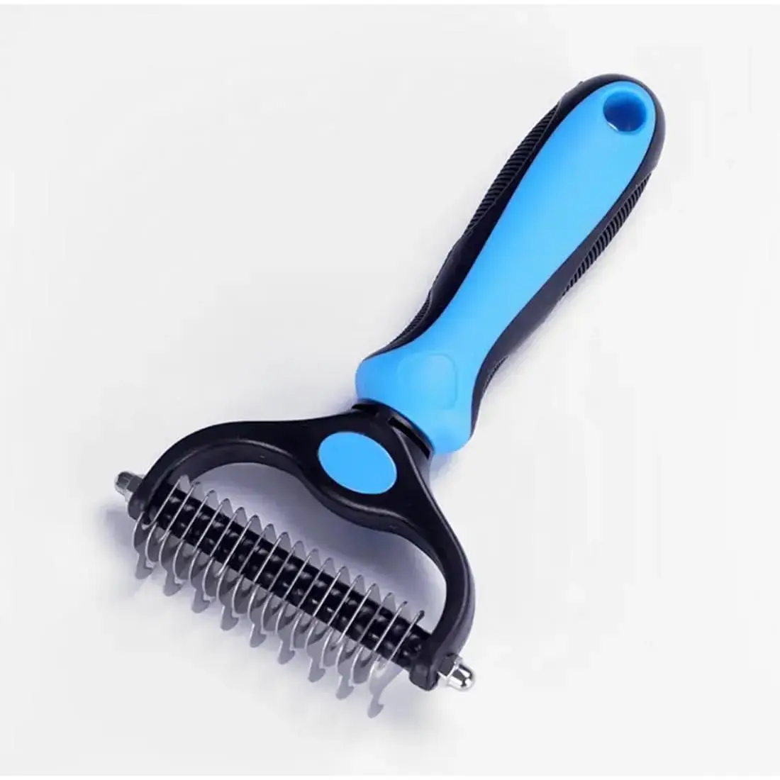Universal Pet Detangling Comb for Dogs Grooming Tool Double-Sided Stainless Steel for Coat Care & Shedding Removal Easy to Use Essential Grooming