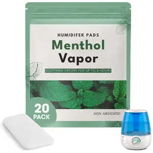 [20 Pack] Berkland Menthol Eucalyptus Humidifier Pads - Universal Vapor Pads for All Vks, Crane, Other Models - Cold / Flu Symptom Relief
