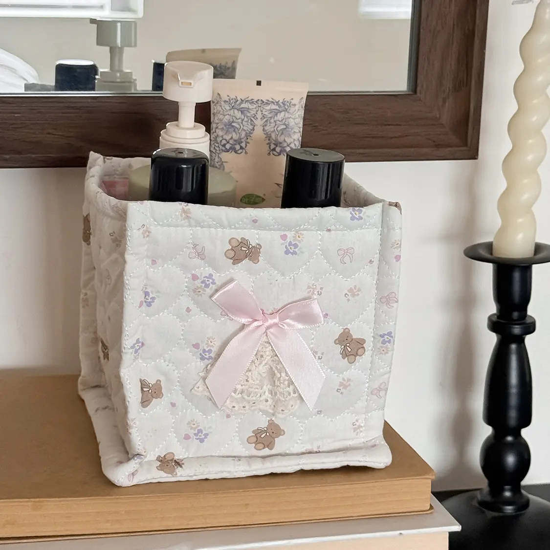 Lace Sweetie (Square Storage Basket) [Sweetie Bear