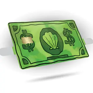 Credit Card Skin Sticker Cover Decal Wrap 3-Pack Funny Sea Bucks Currency Design Durable Vinyl Stickers for Cards CCS006