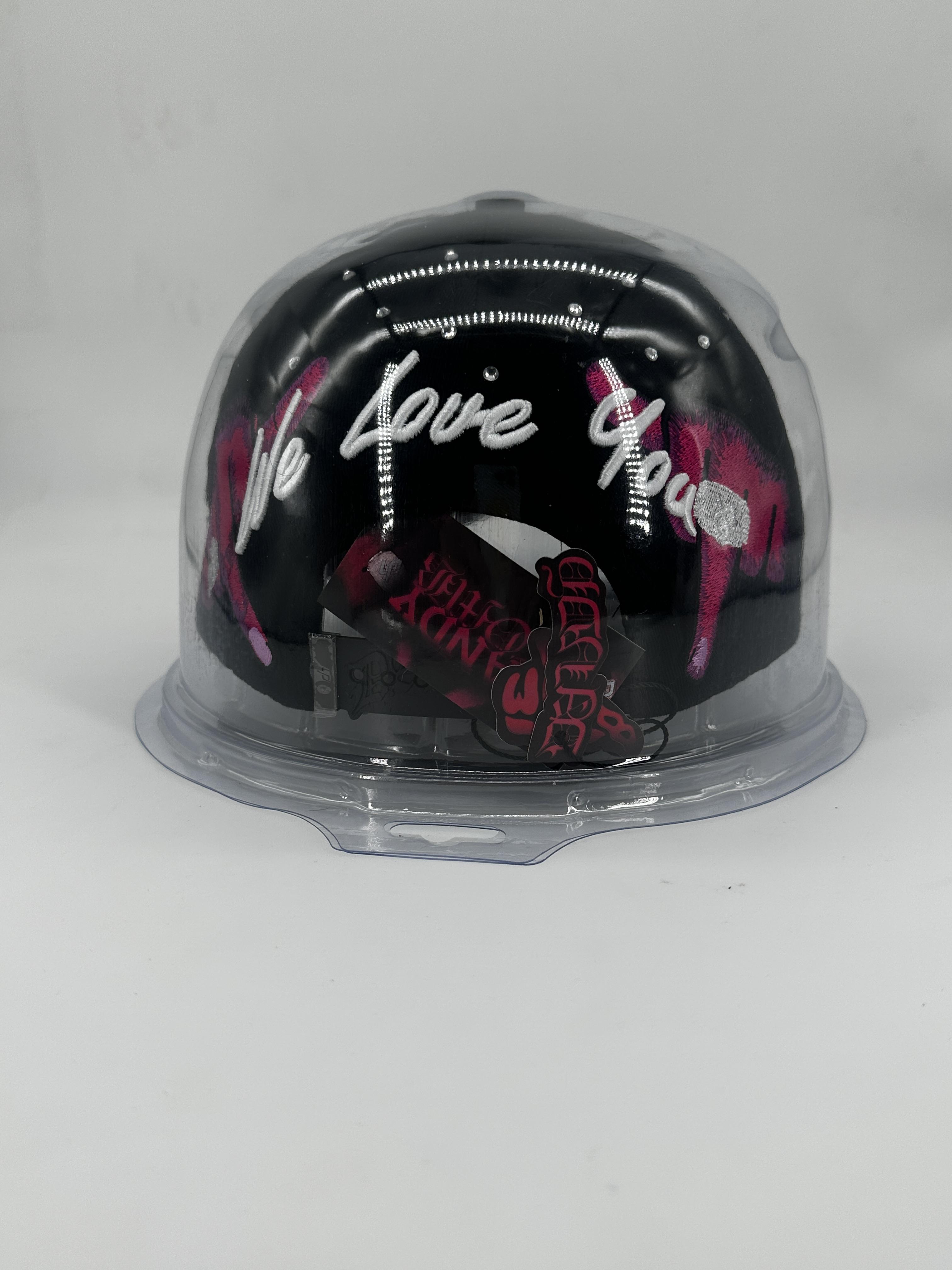 Cool Streetwear Snapback Hat - Black Embroidered "For All Our Haters" Cap, Unisex Hip Hop Headwear for Skate & Street Style(Built-in Chip)