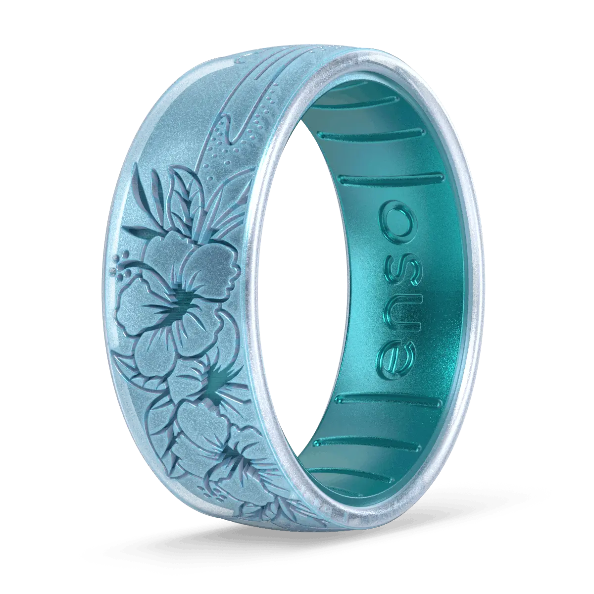 Enso Rings Etched Coastal Silicone Ring | Comfortable Everyday Band | Lifetime Warranty