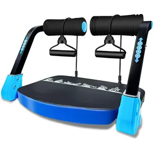 Ab Machine with 3-Level Resistance – Foldable Sit Up Bench for Home Gym, Full Body Workout Core Trainer with Auto Rebound,No Assembly Ab Crunch Equipment