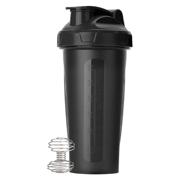 Shaker Bottles for Protein Mixes, 28 oz, Leak Proof | Shaker Cups with Stainless Steel Wire Whisk Ball for Protein Shakes and Pre Workout