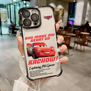 Hot Lightning M-McQueens Phone Case Suitable for iPhone 17 16e 16 15 14 13 12 11 Mini Pro Max Air X XR XSMAX 8 7 Plus Anti Fall Transparent Soft Back Cover