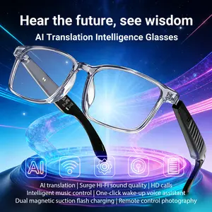 Koipsse AI Smart Audio Glasses with Translation – Open-Ear Sunglasses, BT5.4 TWS Wireless Earphones, Hands-Free Smart Wearable for Music & Calls, Stylish Unisex Tech Accessory Combining & Headphones for Travel, Outdoor Sports, Work, Running & Daily Use